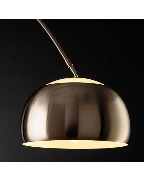 Lampadaire à arc demo chrome - 45x5.5x220-190cm