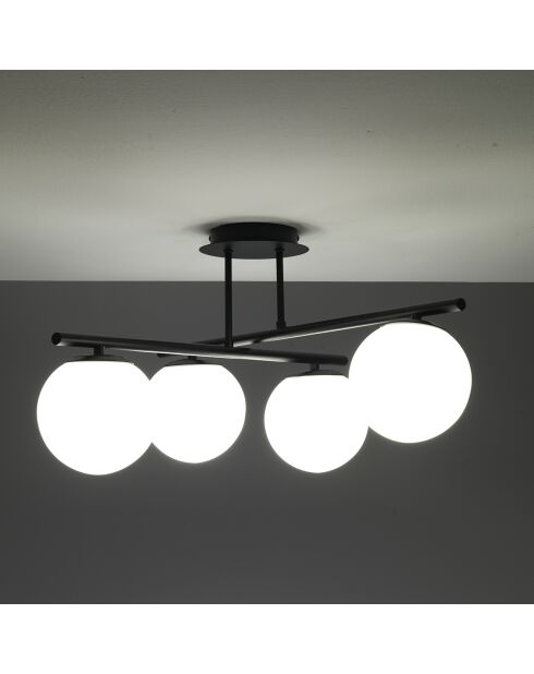 Lustre galaxy noir noir/blanc - 60x60 cm