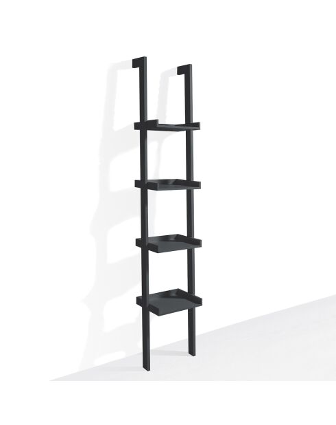 Bibliothèque little kross noire - 180xL36xP34 cm