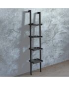 Bibliothèque little kross noire - 180xL36xP34 cm