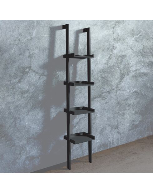 Bibliothèque little kross noire - 180xL36xP34 cm