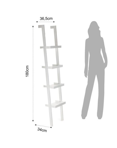 Bibliothèque little kross blanche - 180x36.5x34 cm