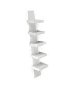 Bibliothèque step blanche - 31x35x155 cm