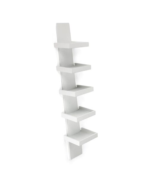 Bibliothèque step blanche - 31x35x155 cm