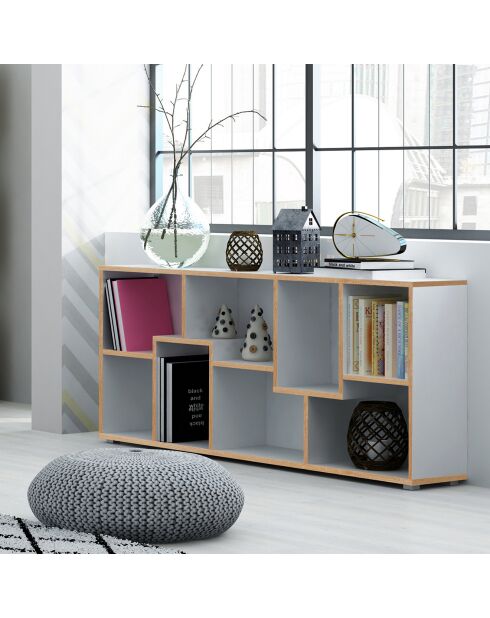 Bibliothèque randoma chêne - 160x69x27.5 cm