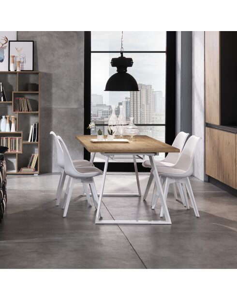 Bibliothèque randoma chêne - 160x69x27.5 cm