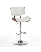 Tabouret uppsala blanc - 95/115x51x55cm