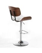 Tabouret uppsala blanc - 95/115x51x55cm