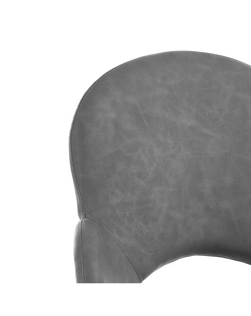 4 Chaises elisabeth gris/noir - 88x57x64 cm