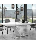 4 Chaises elisabeth gris/noir - 88x57x64 cm