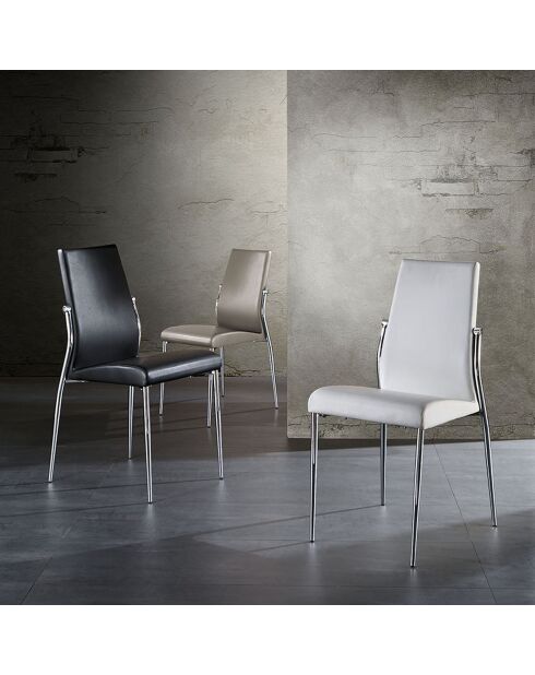 4 Chaises margo noires - 85x41x53 cm