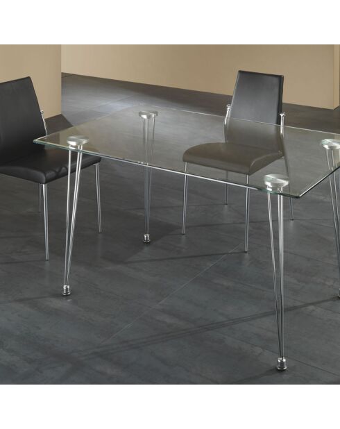 4 Chaises margo noires - 85x41x53 cm