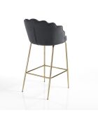 Tabouret shell gris - 92x56x58 cm