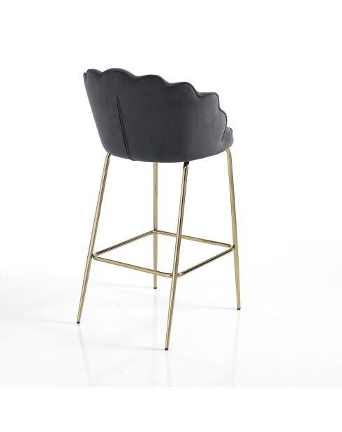 Tabouret shell gris - 92x56x58 cm