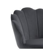 Tabouret shell gris - 92x56x58 cm