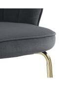 Tabouret shell gris - 92x56x58 cm
