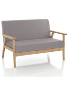 Canapé teresa gris - 71x113x66 cm