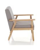 Canapé teresa gris - 71x113x66 cm