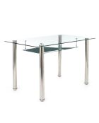 Bureau tense chrome - 75x120x70 cm