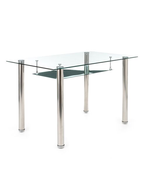 Bureau tense chrome - 75x120x70 cm