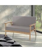 Canapé teresa gris - 71x113x66 cm