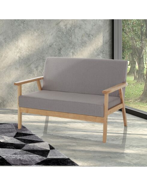 Canapé teresa gris - 71x113x66 cm