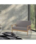 Canapé teresa gris - 71x113x66 cm