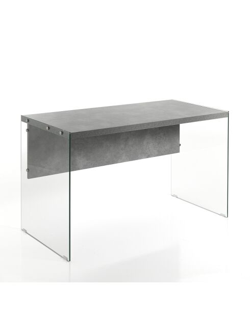 Bureau de nancy ciment - 75x120x56 cm
