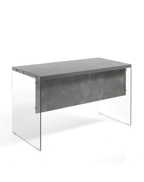 Bureau de nancy ciment - 75x120x56 cm