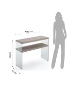 Table console nancy bois - 75x100x35 cm