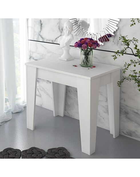 Table/console charlie blanche - 75x90x54-306 cm