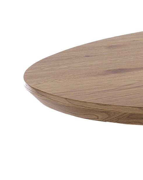 Table à rallonge oval noire - 75x93x160/200 cm
