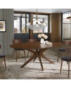 Table tallin noyer - 75x110x190 cm
