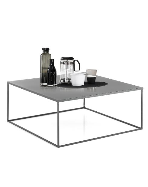 Table d'appoint anthracite - 35x80x80 cm