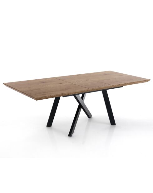 Table à rallonge emme noire - 76x90x160/200 cm