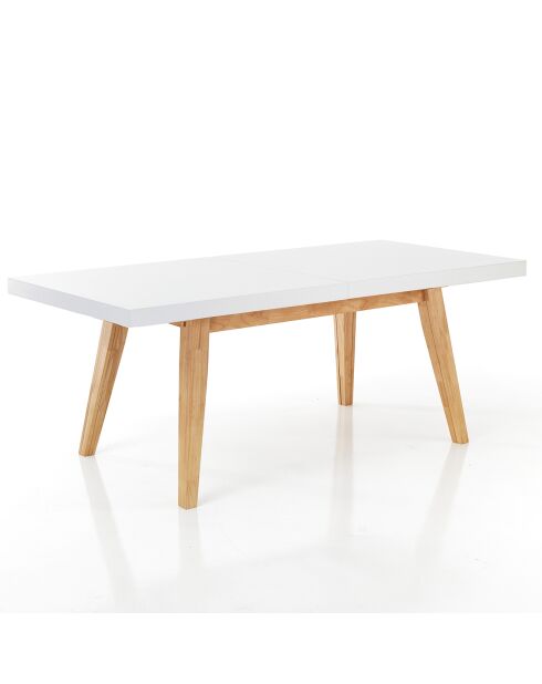 Table à rallonge joker chêne/blanc - 78x85x180-360 cm