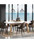 Table à rallonge joker chêne/blanc - 78x85x180-360 cm