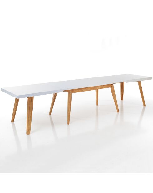 Table à rallonge joker chêne/blanc - 78x85x180-360 cm