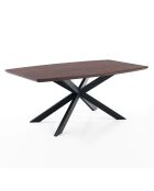 Table à rallonge en bois hics noire - 76x90x160/210 cm