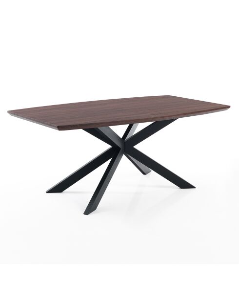 Table à rallonge en bois hics noire - 76x90x160/210 cm