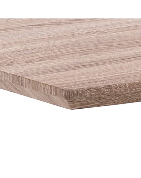 Table à rallonge en bois hics blanc/marron - 76x90x160/210 cm