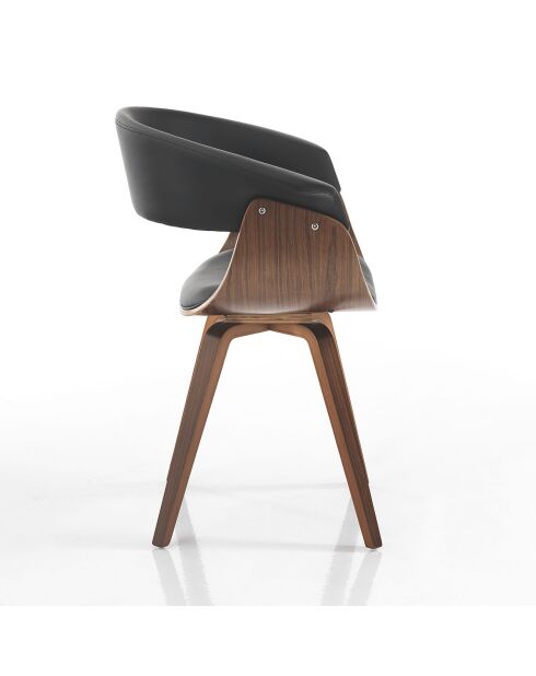 Chaise visby noire - 72/81x62x51 cm