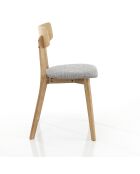 2 Chaises varm grises - 80x44x47 cm