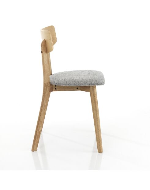 2 Chaises varm grises - 80x44x47 cm