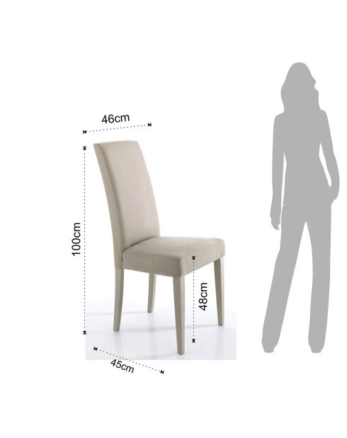 2 Chaises lella corde - 100x46x45 cm