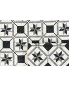 Tapis Azulejo 754 noir - 50x100 cm