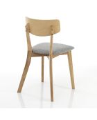 2 Chaises varm grises - 80x44x47 cm