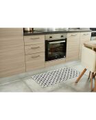 Tapis Azulejo 754 noir - 50x100 cm