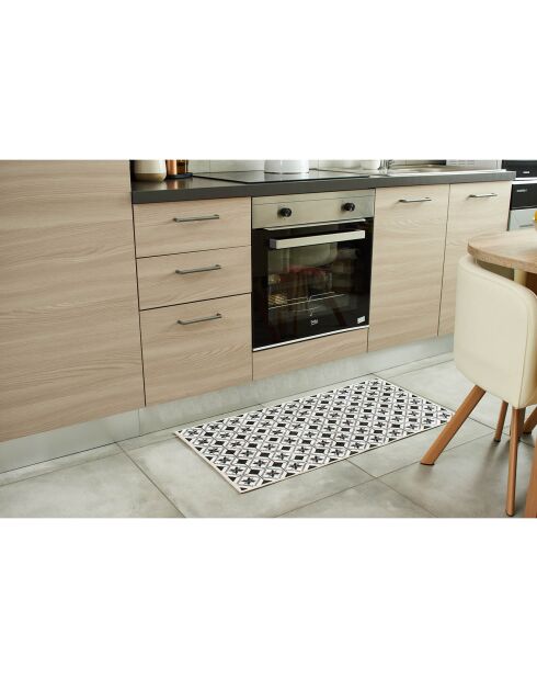 Tapis Azulejo 754 noir - 50x100 cm