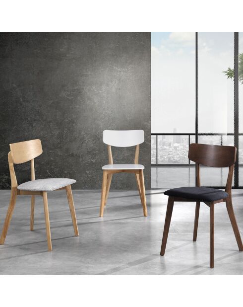 2 Chaises varm blanches - 79x40x43 cm